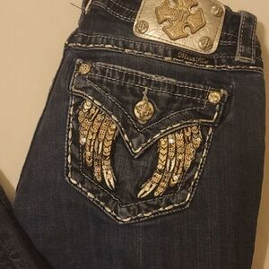 Miss me angel wing skinny jeans size 26